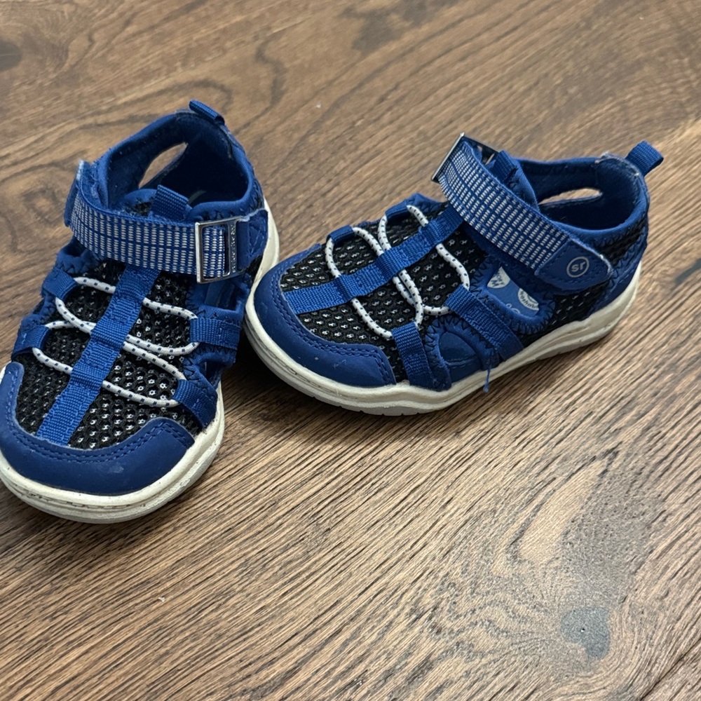 Stride Rite blue and Gray toddler Sandals